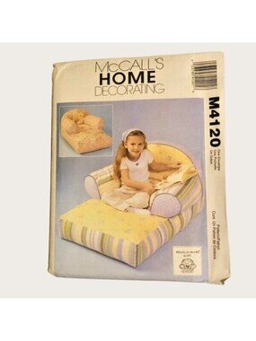 Vintage McCall's Sewing Pattern M4120 Kids Chaise Lounge Uncut